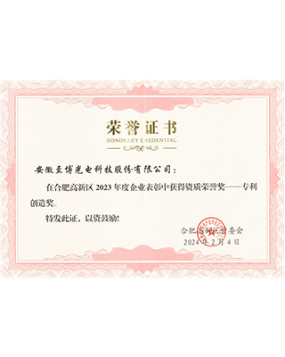 2023年合肥高新区专利创造奖